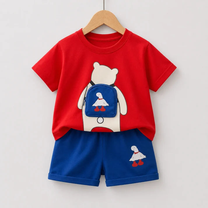 Fun Red &amp; Blue Kids’ 2-Piece Outfit