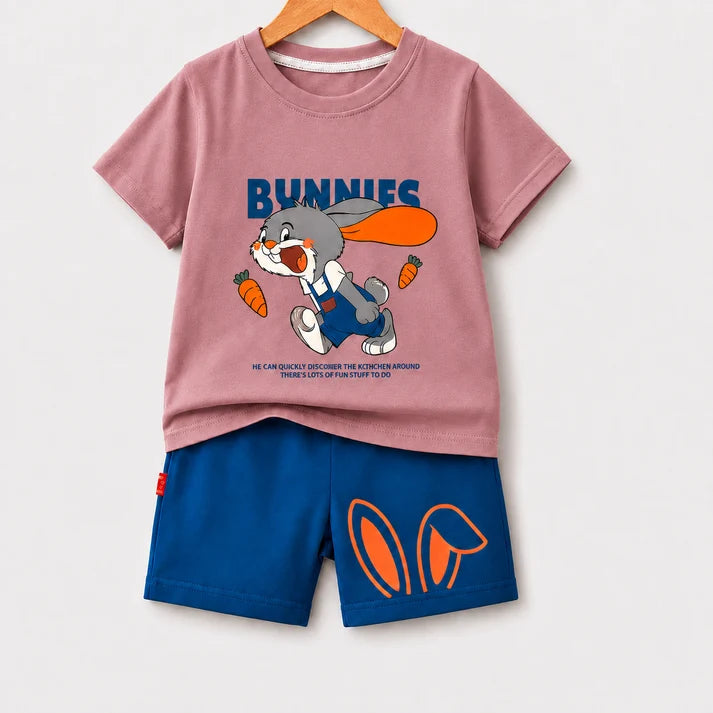 Bunnies Kids T-Shirt & Shorts Set
