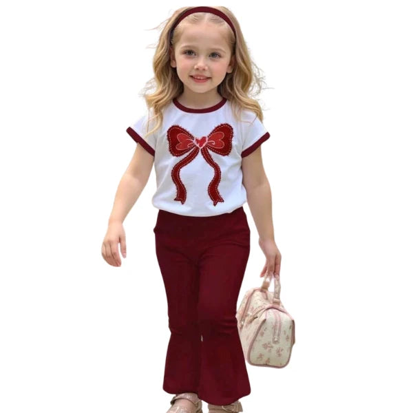 Sweet Bow Girls 2-Piece Set – model photo